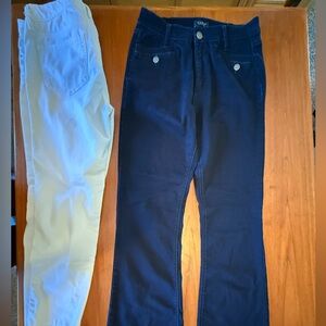 Women's Black and White Jeans